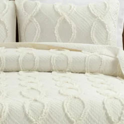 Avon Textured Ruffle Quilt 3Pc Set Ivory -Bed Linings Sales 2024 02124b3e34074193a9f9a14a3312ebfb