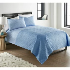 Seersucker 6-in-1 Quilt Set Americana Stripe Carlton Plaid Blue -Bed Linings Sales 2024 0700d3319d0848bd9d3748f6ae3b2d5e