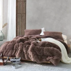 Messy Hair Day - Coma Inducer® Oversized Comforter - Chocolate Taupe Brown