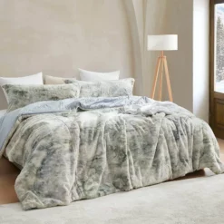 Lamb's Ear - Coma Inducer® Oversized Comforter - Icy Gray Multi