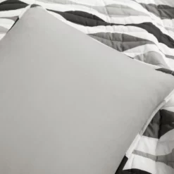 Mid Century Geo Quilt 3Pc Set Black/Gray -Bed Linings Sales 2024 10d384be659949e6a2ff9dcd589f59d6