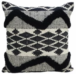 Decorative Tufted Chevron Pillow 20"x20" For Couch