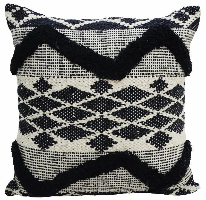 Decorative Tufted Chevron Pillow 20"x20" For Couch 1 Decorative Tufted Chevron Pillow 20"x20" For Couch