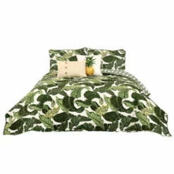 Tropical Paradise Quilt 5Pc Set Green