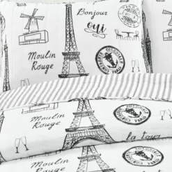 Paris Bonjour Reversible Cotton Quilt Black/White 3Pc Set King Black/White 11 Paris Bonjour Reversible Cotton Quilt Black/White 3Pc Set King Black/White -Bed Linings Sales 2024 24283509565449a194a894948d9fd12f