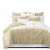 6ix Tailors Fine Linens Bailey Natural Coverlet Set Natural