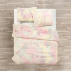 Emma Cozy Ultra Soft Rainbow Faux Fur Kids Back To Campus Comforter 3-Pc Set Rainbow -Bed Linings Sales 2024 30b3002a86ff49568957758f893acf3a