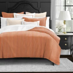 6ix Tailors Fine Linens Skipper Tangerine Coverlet Set Tangerine -Bed Linings Sales 2024 30c62538004a40feab4021fa270649b6