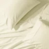 Crisp & Cool Percale Sheet Set - Extra Deep Fitted Ivory