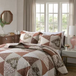 MarCielo 3 Piece Quilted Bedspread Quilt Set Lightweight Bedspread Brown -Bed Linings Sales 2024 36cbbad499e845df885994ce98861243