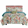 Caen 8 Piece Printed Reversible Comforter Set The Urban Port, Multicolor-Benzara Multicolor