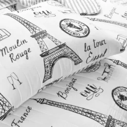 Paris Bonjour Reversible Cotton Quilt Black/White 3Pc Set King Black/White 13 Paris Bonjour Reversible Cotton Quilt Black/White 3Pc Set King Black/White -Bed Linings Sales 2024 3f0b77b29d214b0abf6378e571cb10ba