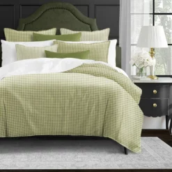 6ix Tailors Fine Linens Lincolnshire Basil Comforter Set Basil -Bed Linings Sales 2024 417d85f435894687aedaf371a39fa41a 1
