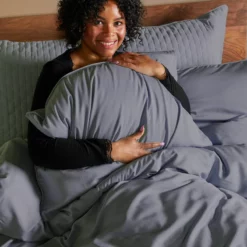 Bedvoyage Rayon Viscose Bamboo Standard Shams - Standard Platinum -Bed Linings Sales 2024 44204ef4950e4201a80d117847e82256