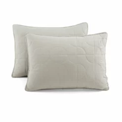 Mid Century Circle Reversible Oversized Cotton Quilt 3Pc Set Gray -Bed Linings Sales 2024 4b054ad469ae4bf5a2269a35a4255002