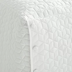 French Country Geo Ruffle Skirt Bedspread 3Pc Set White -Bed Linings Sales 2024 4d3a57560cc443e998457a98b1aeb466