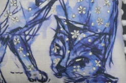 18"x18" Blue Decorative Pillow With Pom-Poms (Cat) -Bed Linings Sales 2024 54df092892ff4c7d8cb2024cbf35735c