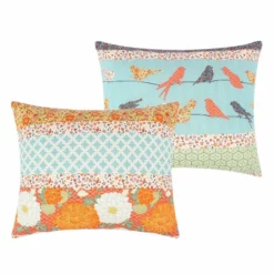 Barefoot Bungalow Carlie Eclectic Blend Of Dreamy Patterns Sham King Calico Stripe