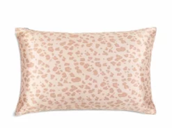 MOMMESILK Wild Dream Silk Pillowcase - Zippered Pink Cow