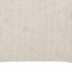 Zima 26 Inch Cotton Euro Pillow Sham, Distressed Herringbone Design, Beige-Benzara -Bed Linings Sales 2024 5d5ff3a23a594851962470527fd1fd1d