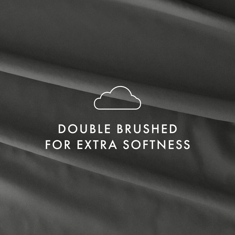 6 Piece Essential Solid Colors Bed Set - Fitted Sheet, Flat Sheet, Extra Pillowcase(s) Gray 6 6 Piece Essential Solid Colors Bed Set - Fitted Sheet, Flat Sheet, Extra Pillowcase(s) Gray - Image 6