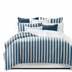 6ix Tailors Fine Linens Wave Runner Blue Coverlet Set Blue