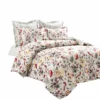 Blooming Garden Reversible Comforter 5-Pc Set Gray/Multi