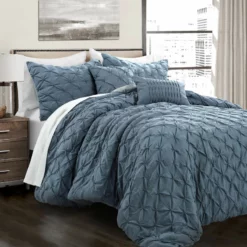 Ravello Pintuck Comforter 5-Pc Set Stormy Blue -Bed Linings Sales 2024 6f5cb2c764354e3aa279ae8f0d4b806d