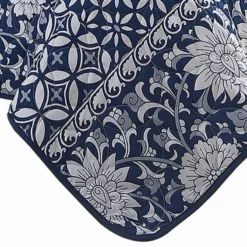 Ann 6 Piece Polyester Quilt Set, Flowers, Reversible, Navy Blue-Benzara Blue 8 Ann 6 Piece Polyester Quilt Set, Flowers, Reversible, Navy Blue-Benzara Blue -Bed Linings Sales 2024 709194ddad2f42f78277ad7fae4730af