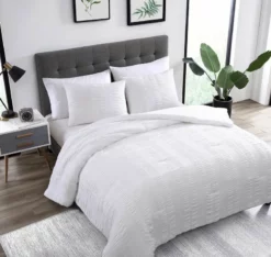 Elm 3 Piece Comforter Set Queen White White -Bed Linings Sales 2024 7d742676fea0484f95f0a079a79e1edc 1