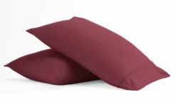 2-Pack Pillowcases Wrinkle-Free Bedding Essentials Burgundy