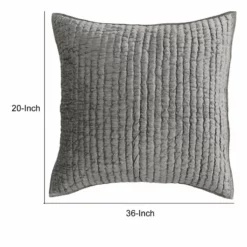 Lipa 26 Inch Square Handmade Euro Pillow Sham, Rayon Velvet-Benzara Sage -Bed Linings Sales 2024 873513a1d55d4532af40076643edc22c