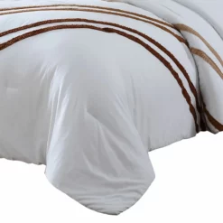Veria 8 Piece Comforter Set With Striped Pattern The Urban Port, Brown-Benzara Brown -Bed Linings Sales 2024 87e065b332a74c929d13a5d01151cd38