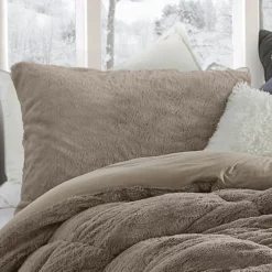 Are You Kidding Bare - Coma Inducer® Sham - Olive Winter Twig Brown