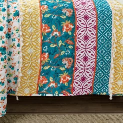 Emily Boho Stripe Reversible Quilt 3Pc Set Turquoise -Bed Linings Sales 2024 9880c6e89f834f408475f4019833b48a