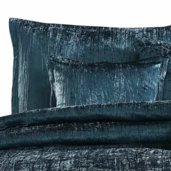 7 Piece King Comforter Set With Shimmering Appeal, Blue-Benzara -Bed Linings Sales 2024 9b0393120edf46de92ef89163eccac38