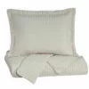 Raleda Queen Coverlet Set Buff
