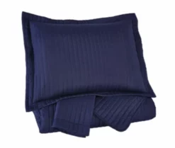 Raleda King Coverlet Set Navy