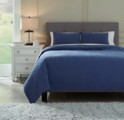 Ryter Queen/Full Coverlet Set Navy -Bed Linings Sales 2024 ASHDS Q723002Q 05