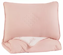 Lexann Full Comforter Set Pink