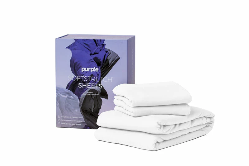 Purple Softstretch Sheets White 1 Purple Softstretch Sheets White