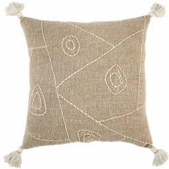 Rizzy Home Khaki Pillow