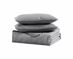 Ivy 3 Piece Bedspread Set Queen Gray -Bed Linings Sales 2024 a25fb1c1aa7b45a68e4e4d2ed263d053