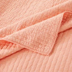 Greenland Home Fashions Monterrey Finely Stitched Quilt Set Classic Coral -Bed Linings Sales 2024 a568cd8d112a4720bcee1bf41f039534