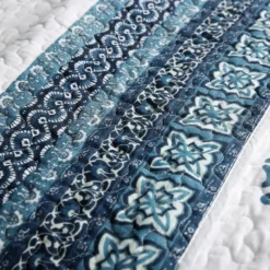 Shaila Medallion Quilt Blue 3pc Set King Blue -Bed Linings Sales 2024 aba2947a33b6418fbb7f21578c368c29