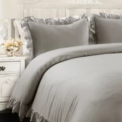 Reyna Comforter 3-Pc Set Gray -Bed Linings Sales 2024 ad4b686f79bc43489a8cd688273fa216