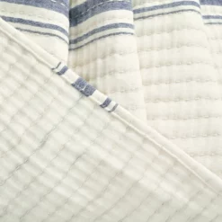 Farmhouse Stripe Kantha Pick Stitch Yarn Dyed Cotton Woven Quilt/Coverlet Single Navy 10 Farmhouse Stripe Kantha Pick Stitch Yarn Dyed Cotton Woven Quilt/Coverlet Single Navy -Bed Linings Sales 2024 afae86a831594e2ca6f7cc79c576782a