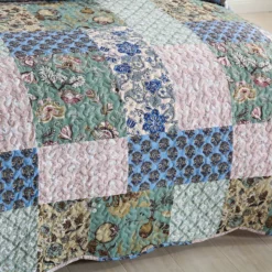 MarCielo 3 Piece Printed Quilt Bedspread Set Bedding Coverlet Set King Size B026 Blue -Bed Linings Sales 2024 b3f44648cc70443897bb1669293d72a0