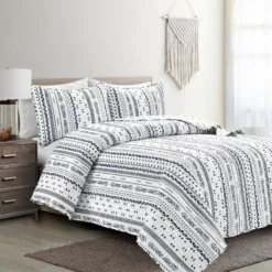 Hygge Stripe Quilt 3Pc Set Navy/White -Bed Linings Sales 2024 b52a3a1e4ae14959bf39623c1998142b