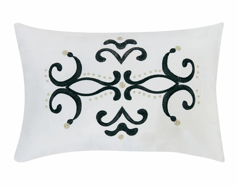 Chic Home Eliana 4 Piece Reversible Quilt Coverlet Set Embossed Patchwork Bohemian Paisley Print Quilted Design Bedding Queen Black Black 3 Chic Home Eliana 4 Piece Reversible Quilt Coverlet Set Embossed Patchwork Bohemian Paisley Print Quilted Design Bedding Queen Black Black - Image 3